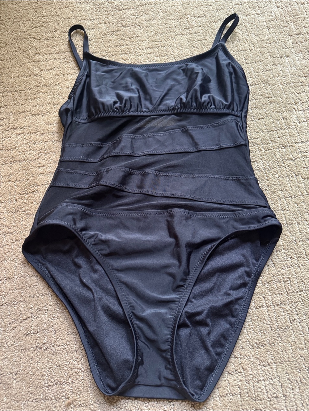 Target Black One-Piece Swimsuit with Slim Straps